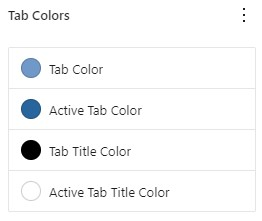 Tab Colors